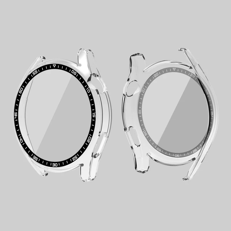Schön Huawei Watch GT 3 (46mm) Hülle mit Displayschutz in Plastik und Gehärtetes Glas