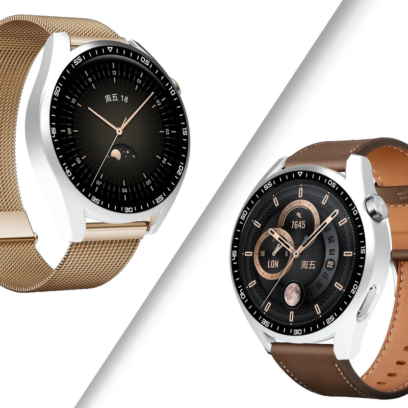 Schön Huawei Watch GT 3 (46mm) Hülle mit Displayschutz in Plastik und Gehärtetes Glas