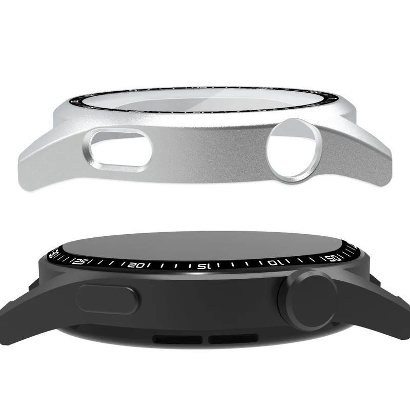 Schön Huawei Watch GT 3 (46mm) Hülle mit Displayschutz in Plastik und Gehärtetes Glas