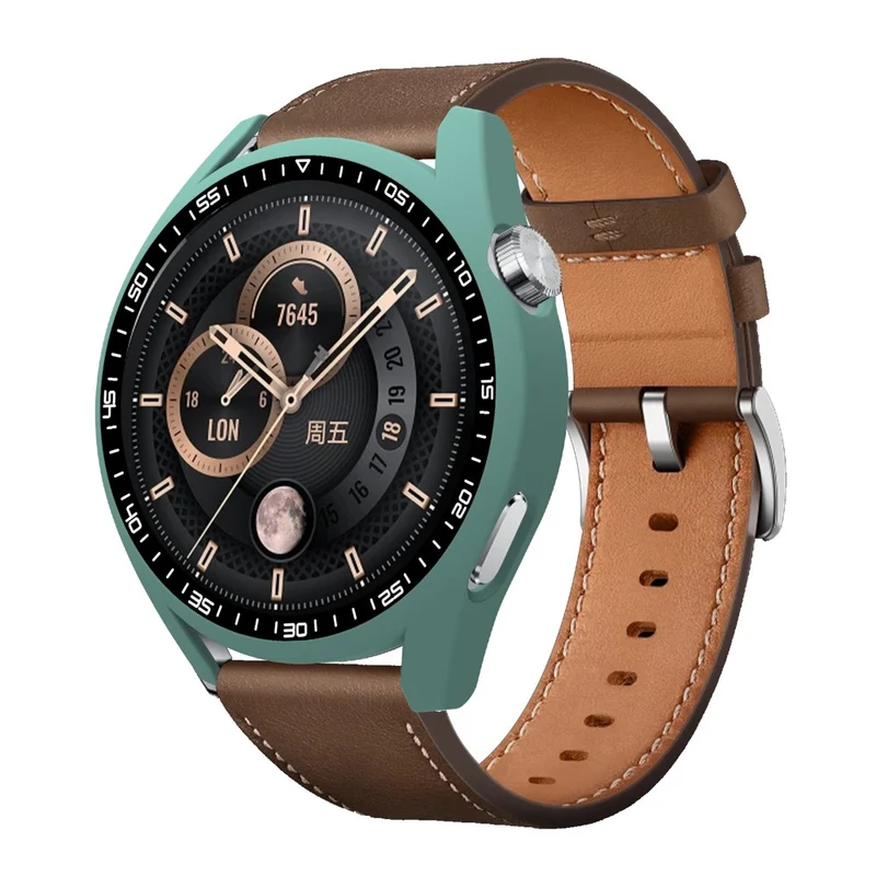 Schön Huawei Watch GT 3 (46mm) Hülle mit Displayschutz in Plastik und Gehärtetes Glas