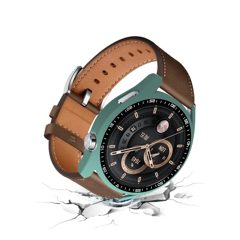 Schön Huawei Watch GT 3 (46mm) Hülle mit Displayschutz in Plastik und Gehärtetes Glas