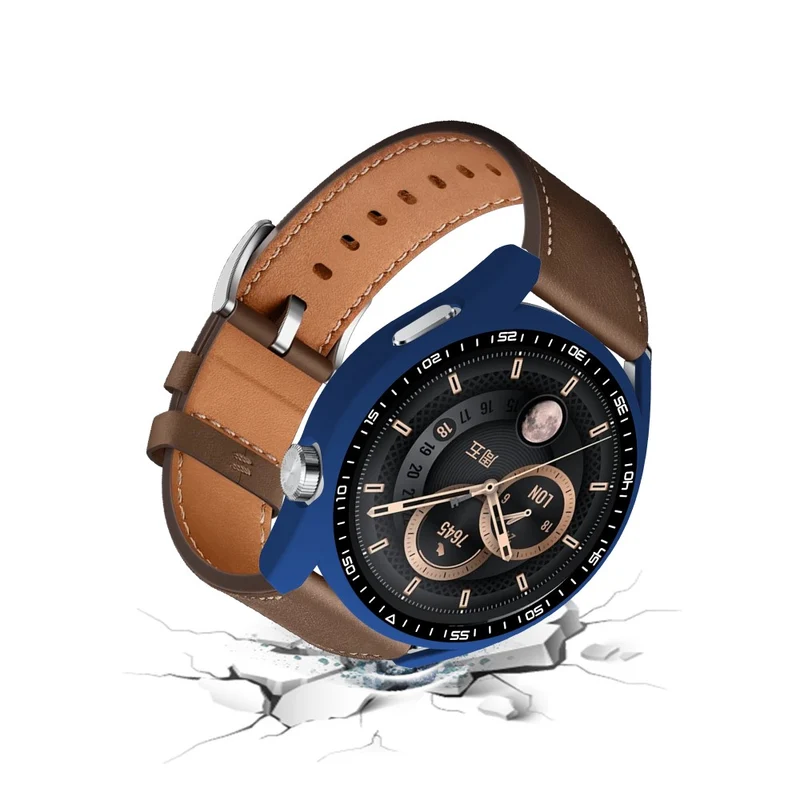 Schön Huawei Watch GT 3 (46mm) Hülle mit Displayschutz in Plastik und Gehärtetes Glas