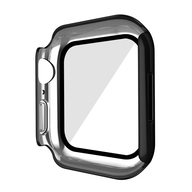 Super Modisch Apple Watch Series 7 41mm Hülle mit Displayschutz in Plastik und Gehärtetes Glas