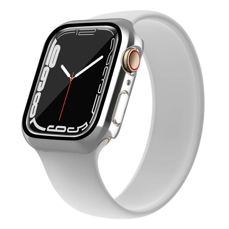Super Modisch Apple Watch Series 7 41mm Hülle mit Displayschutz in Plastik und Gehärtetes Glas