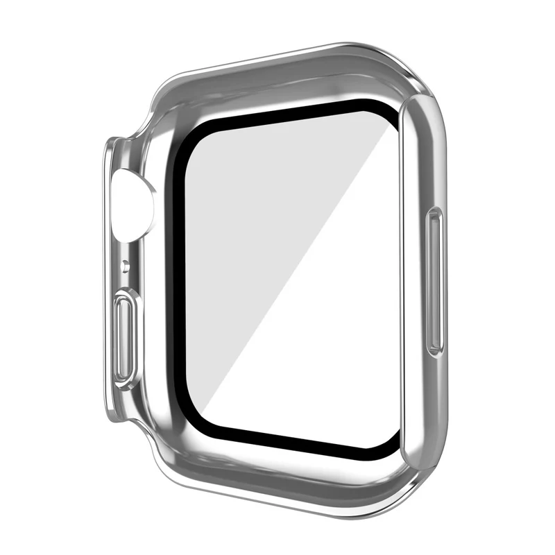 Super Modisch Apple Watch Series 7 41mm Hülle mit Displayschutz in Plastik und Gehärtetes Glas