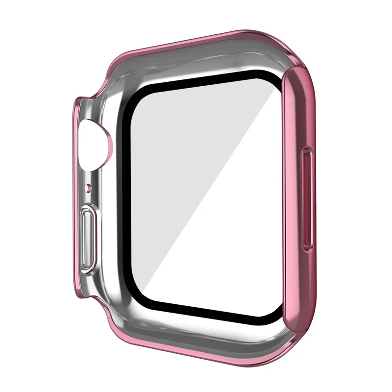 Super Modisch Apple Watch Series 7 41mm Hülle mit Displayschutz in Plastik und Gehärtetes Glas