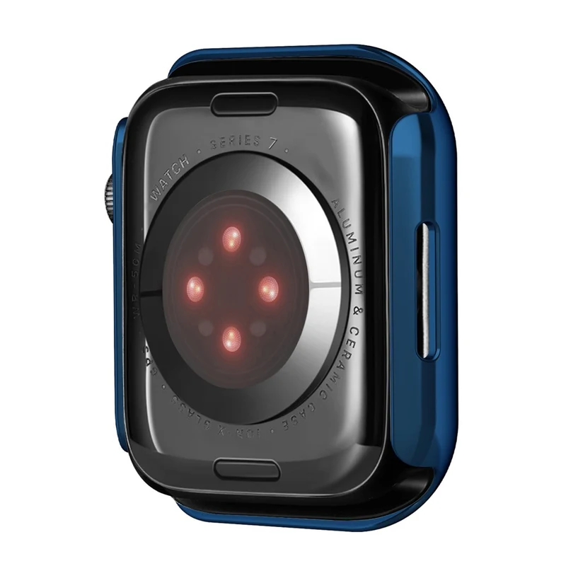 Super Modisch Apple Watch Series 7 41mm Hülle mit Displayschutz in Plastik und Gehärtetes Glas