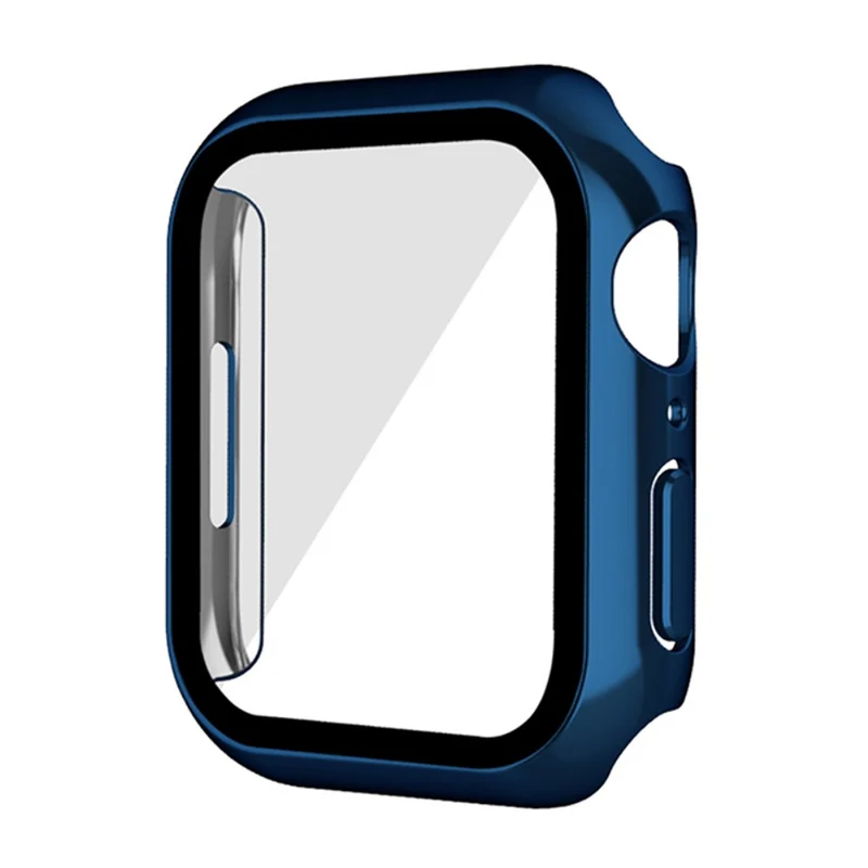 Super Modisch Apple Watch Series 7 41mm Hülle mit Displayschutz in Plastik und Gehärtetes Glas