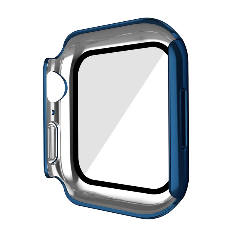 Super Modisch Apple Watch Series 7 41mm Hülle mit Displayschutz in Plastik und Gehärtetes Glas