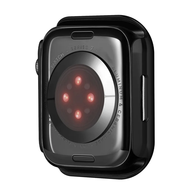 Unglaublich Schön Apple Watch Series 7 45mm Hülle mit Displayschutz in Plastik und Gehärtetes Glas