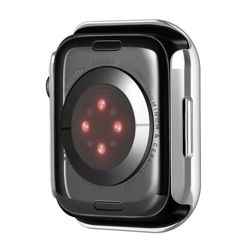 Unglaublich Schön Apple Watch Series 7 45mm Hülle mit Displayschutz in Plastik und Gehärtetes Glas