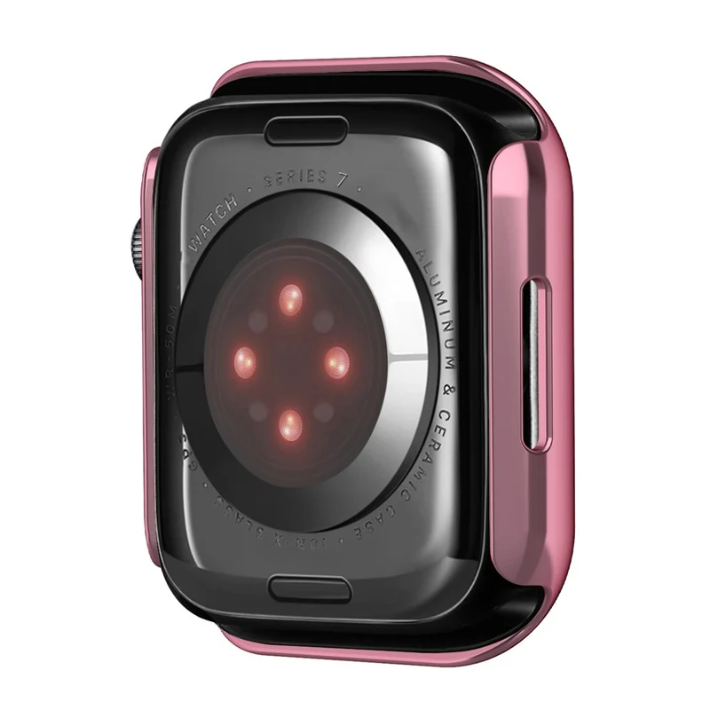 Unglaublich Schön Apple Watch Series 7 45mm Hülle mit Displayschutz in Plastik und Gehärtetes Glas