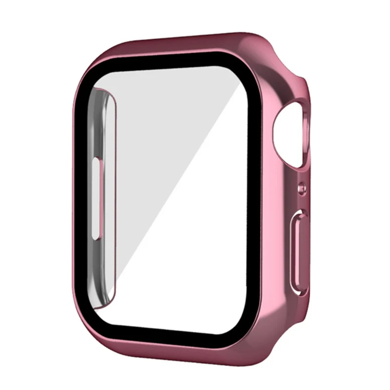 Unglaublich Schön Apple Watch Series 7 45mm Hülle mit Displayschutz in Plastik und Gehärtetes Glas