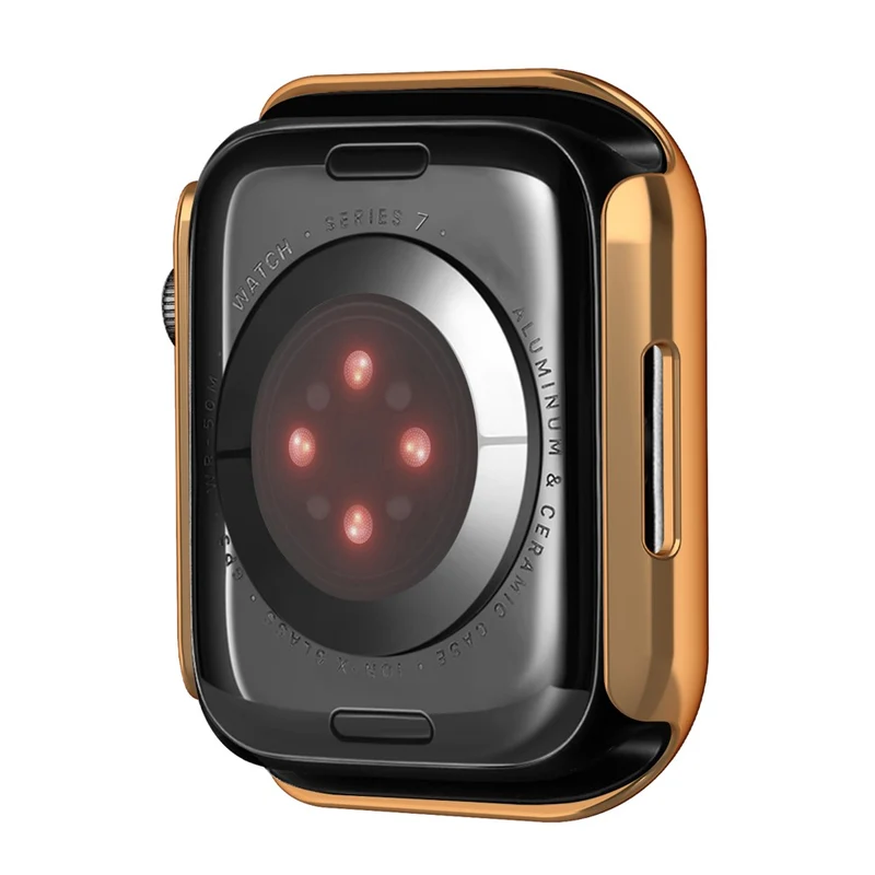 Unglaublich Schön Apple Watch Series 7 45mm Hülle mit Displayschutz in Plastik und Gehärtetes Glas