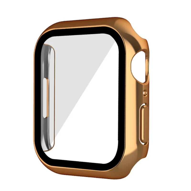 Unglaublich Schön Apple Watch Series 7 45mm Hülle mit Displayschutz in Plastik und Gehärtetes Glas