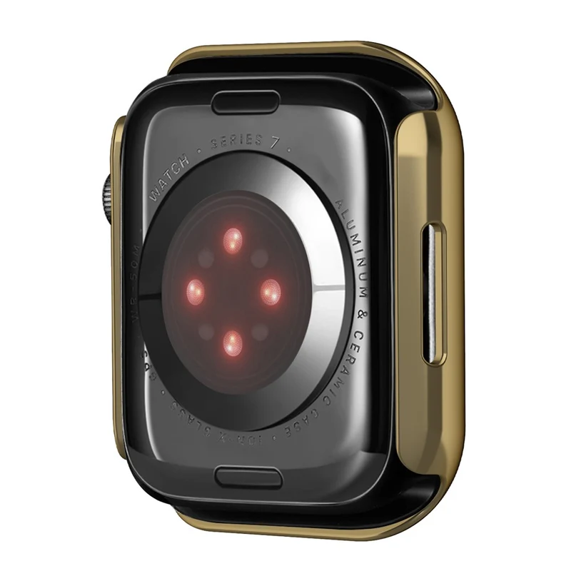 Unglaublich Schön Apple Watch Series 7 45mm Hülle mit Displayschutz in Plastik und Gehärtetes Glas