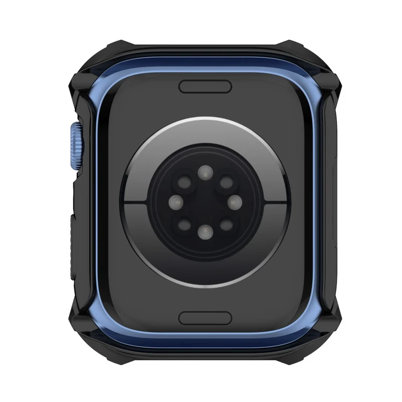Unglaublich Stylisch Apple Watch Series 7 41mm Hülle mit Displayschutz in Strass und Gehärtetes Glas