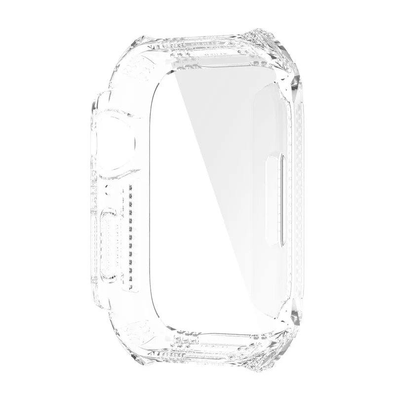 Unglaublich Stylisch Apple Watch Series 7 41mm Hülle mit Displayschutz in Strass und Gehärtetes Glas