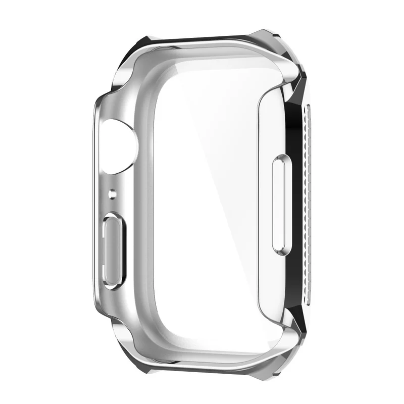 Unglaublich Stylisch Apple Watch Series 7 41mm Hülle mit Displayschutz in Strass und Gehärtetes Glas