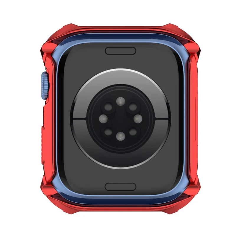 Unglaublich Stylisch Apple Watch Series 7 41mm Hülle mit Displayschutz in Strass und Gehärtetes Glas