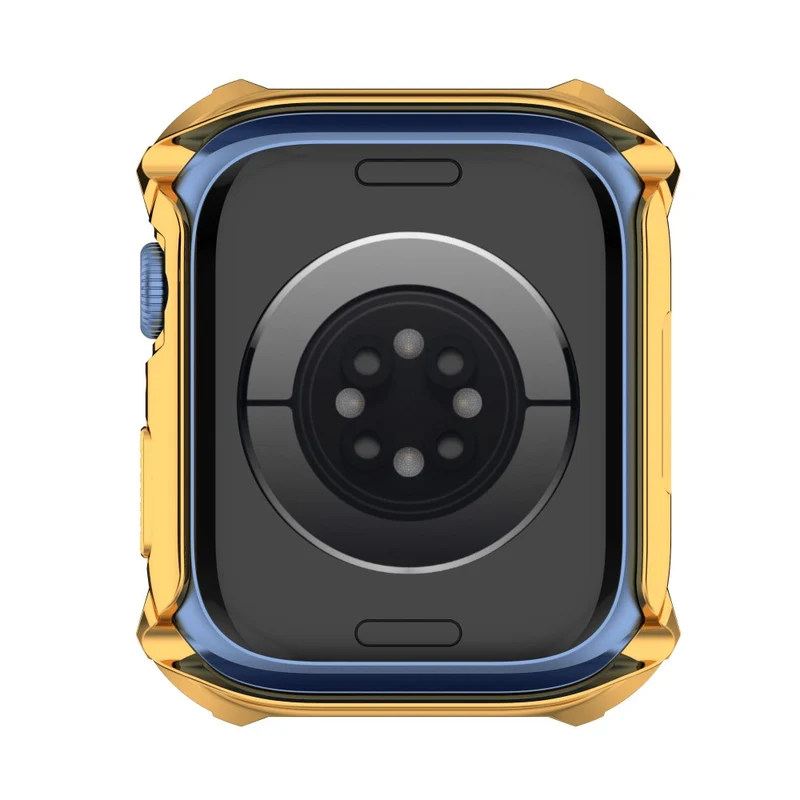 Unglaublich Stylisch Apple Watch Series 7 41mm Hülle mit Displayschutz in Strass und Gehärtetes Glas