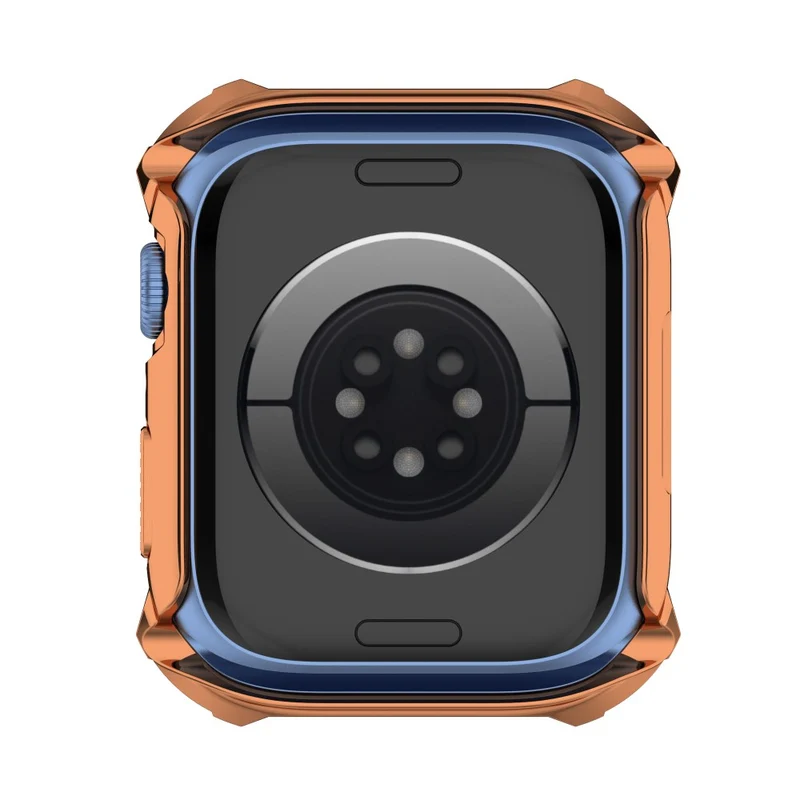 Unglaublich Stylisch Apple Watch Series 7 41mm Hülle mit Displayschutz in Strass und Gehärtetes Glas