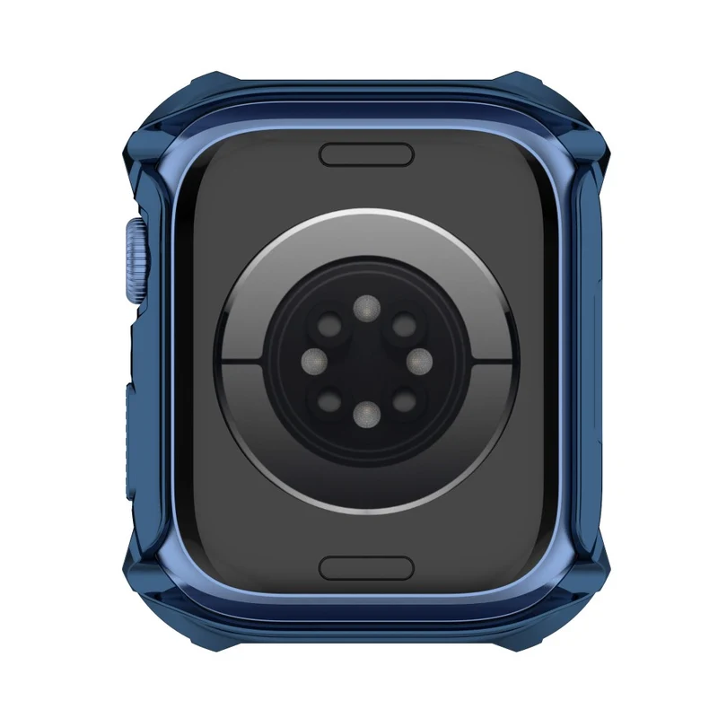 Unglaublich Stylisch Apple Watch Series 7 41mm Hülle mit Displayschutz in Strass und Gehärtetes Glas