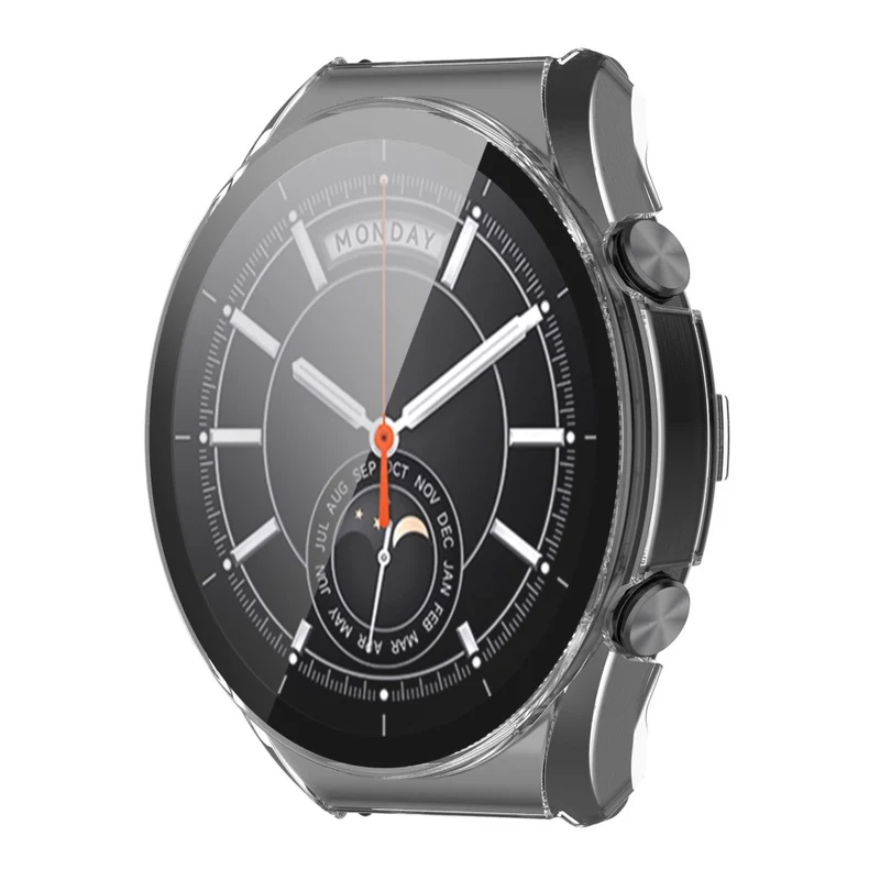 Supersauber Xiaomi Watch S1 Hülle mit Displayschutz in Plastik und Gehärtetes Glas