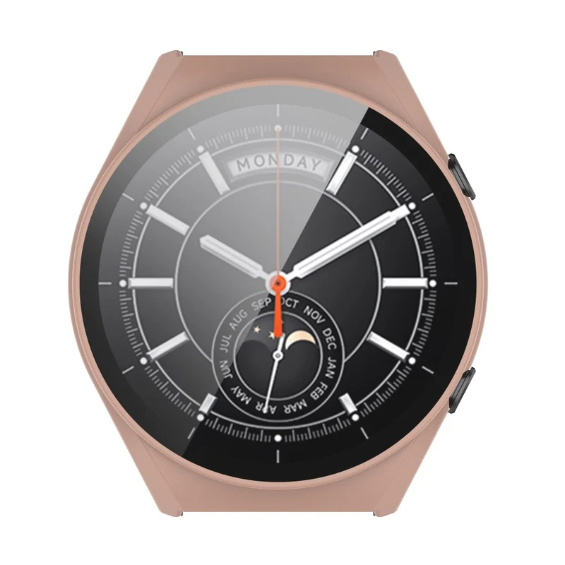 Supersauber Xiaomi Watch S1 Hülle mit Displayschutz in Plastik und Gehärtetes Glas