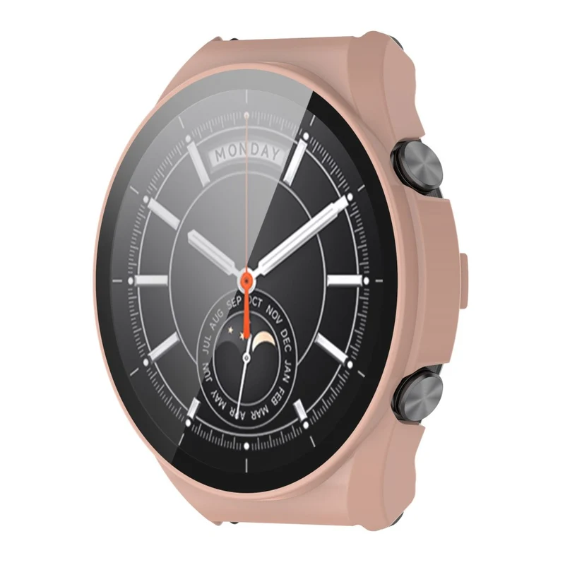 Supersauber Xiaomi Watch S1 Hülle mit Displayschutz in Plastik und Gehärtetes Glas