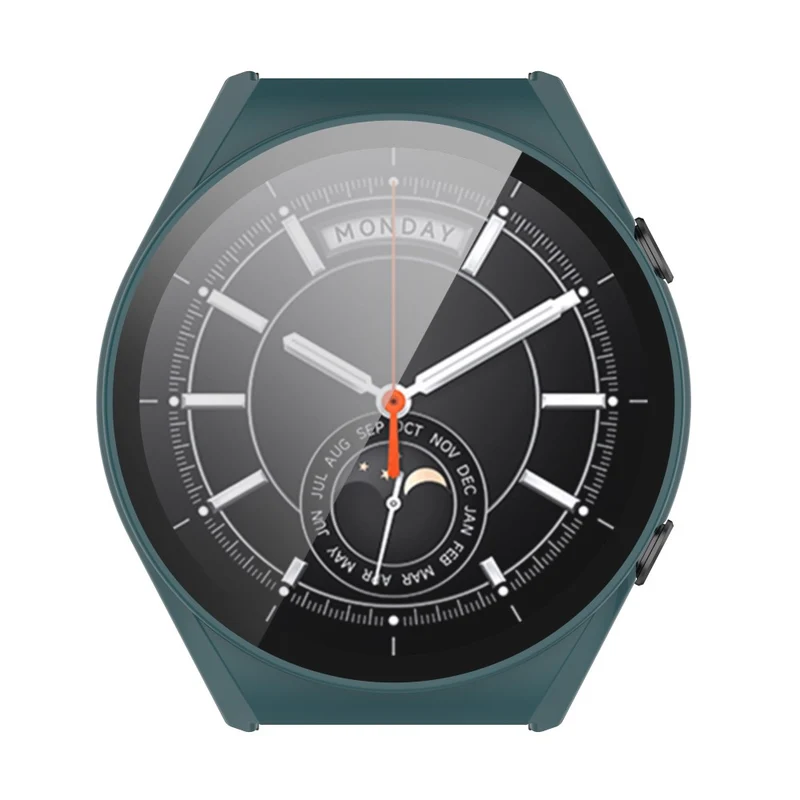 Supersauber Xiaomi Watch S1 Hülle mit Displayschutz in Plastik und Gehärtetes Glas