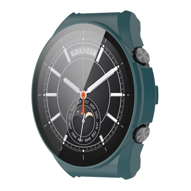 Supersauber Xiaomi Watch S1 Hülle mit Displayschutz in Plastik und Gehärtetes Glas