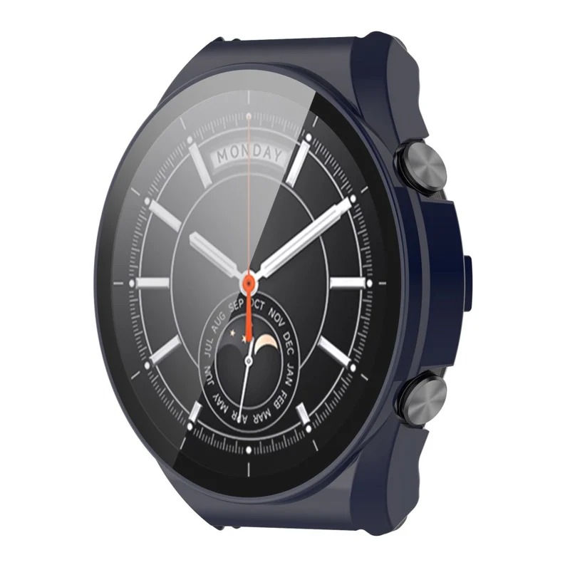 Supersauber Xiaomi Watch S1 Hülle mit Displayschutz in Plastik und Gehärtetes Glas