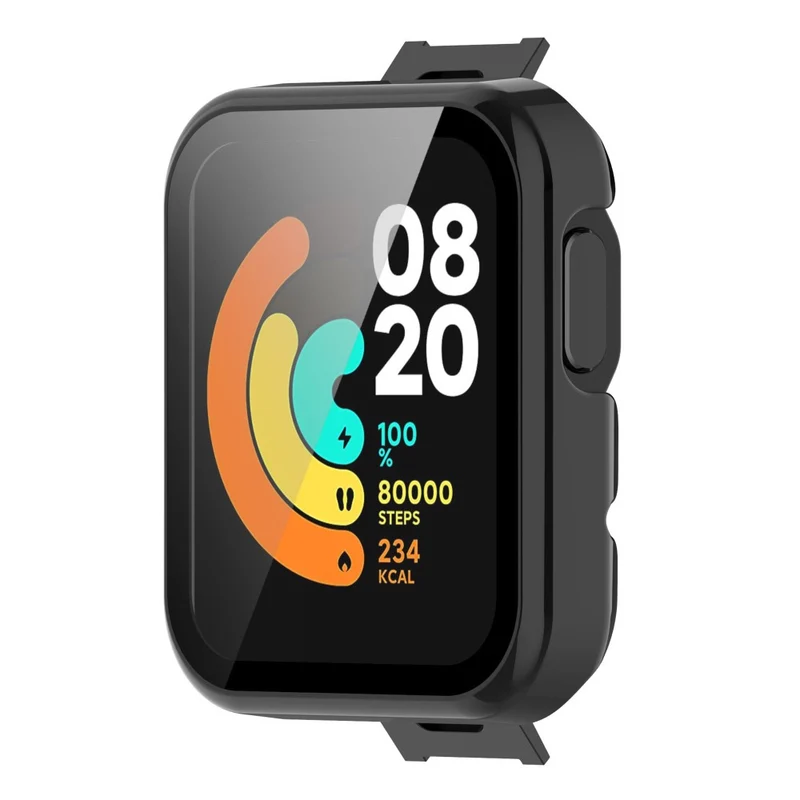 Auffallend Gut Xiaomi Mi Watch Lite / Xiaomi Redmi Watch Universell Hülle mit Displayschutz in Plastik und Gehärtetes Glas