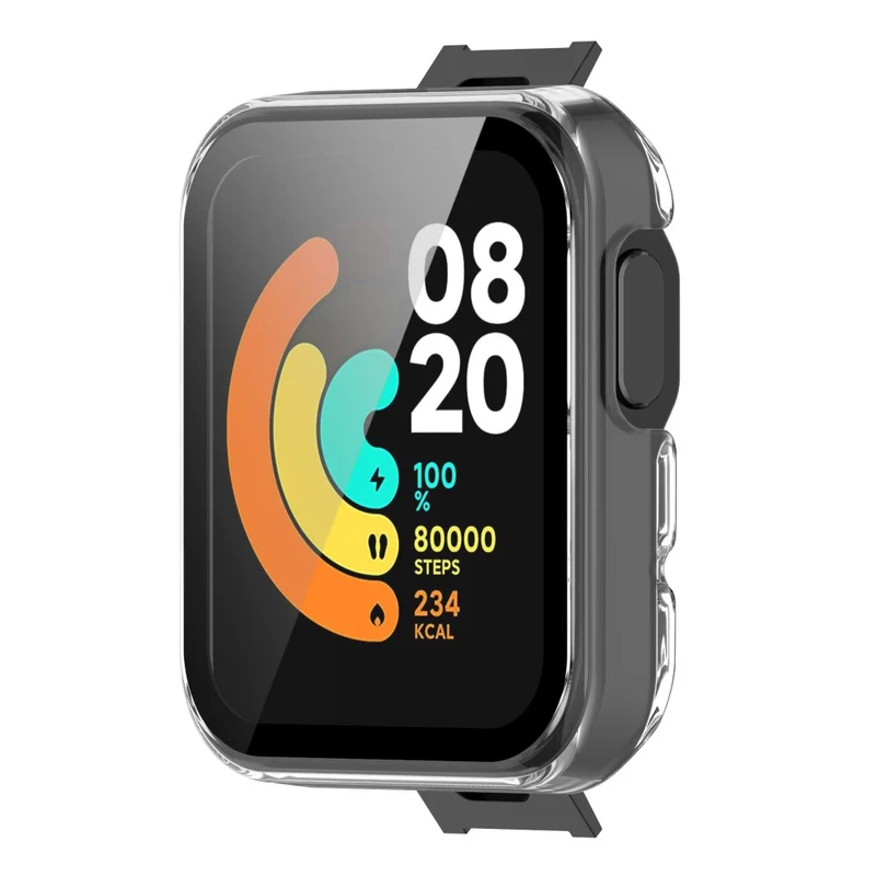 Auffallend Gut Xiaomi Mi Watch Lite / Xiaomi Redmi Watch Universell Hülle mit Displayschutz in Plastik und Gehärtetes Glas