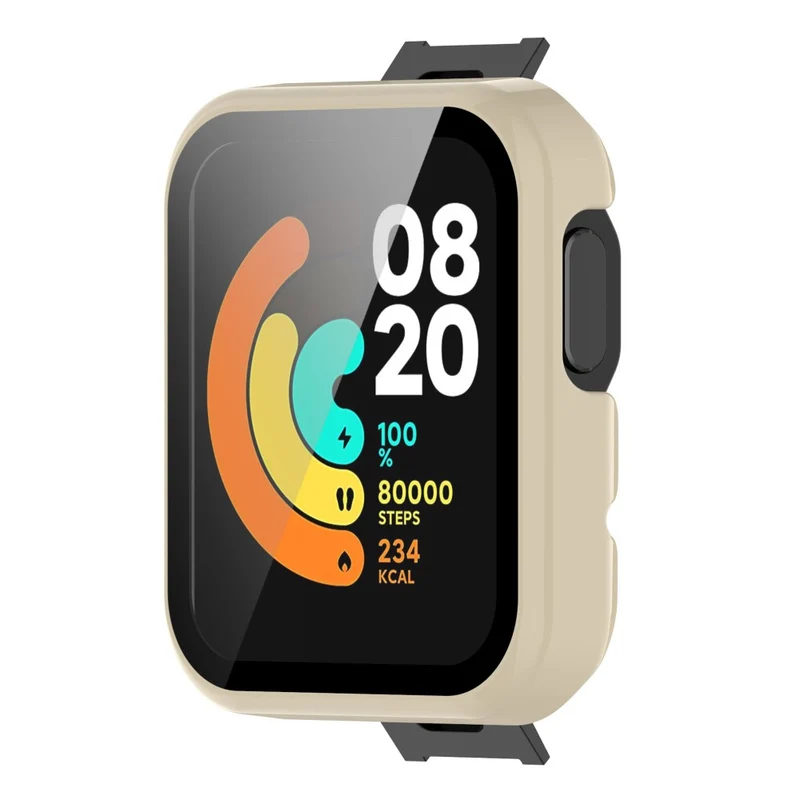 Auffallend Gut Xiaomi Mi Watch Lite / Xiaomi Redmi Watch Universell Hülle mit Displayschutz in Plastik und Gehärtetes Glas