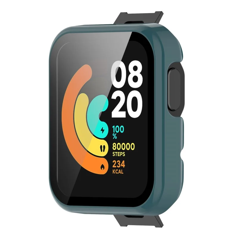 Auffallend Gut Xiaomi Mi Watch Lite / Xiaomi Redmi Watch Universell Hülle mit Displayschutz in Plastik und Gehärtetes Glas