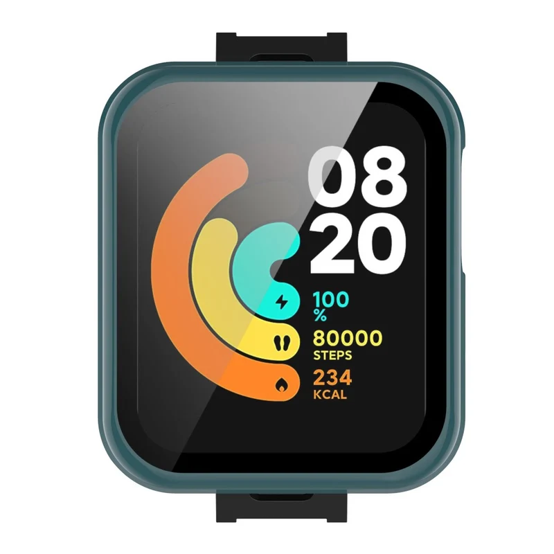 Auffallend Gut Xiaomi Mi Watch Lite / Xiaomi Redmi Watch Universell Hülle mit Displayschutz in Plastik und Gehärtetes Glas