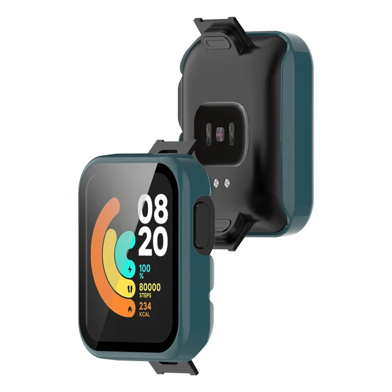 Auffallend Gut Xiaomi Mi Watch Lite / Xiaomi Redmi Watch Universell Hülle mit Displayschutz in Plastik und Gehärtetes Glas