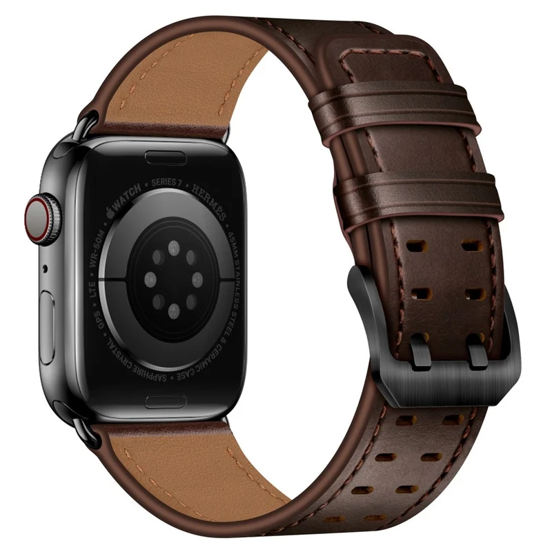 Absolut cool Apple Watch Series 7 41mm Echtes Leder armband
