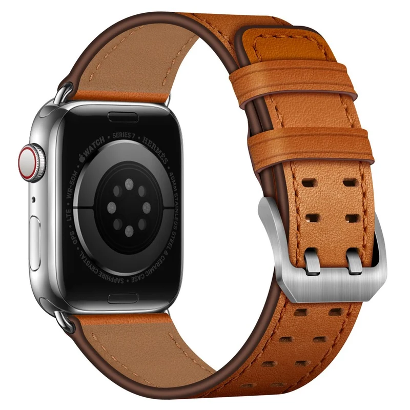 Absolut cool Apple Watch Series 7 41mm Echtes Leder armband
