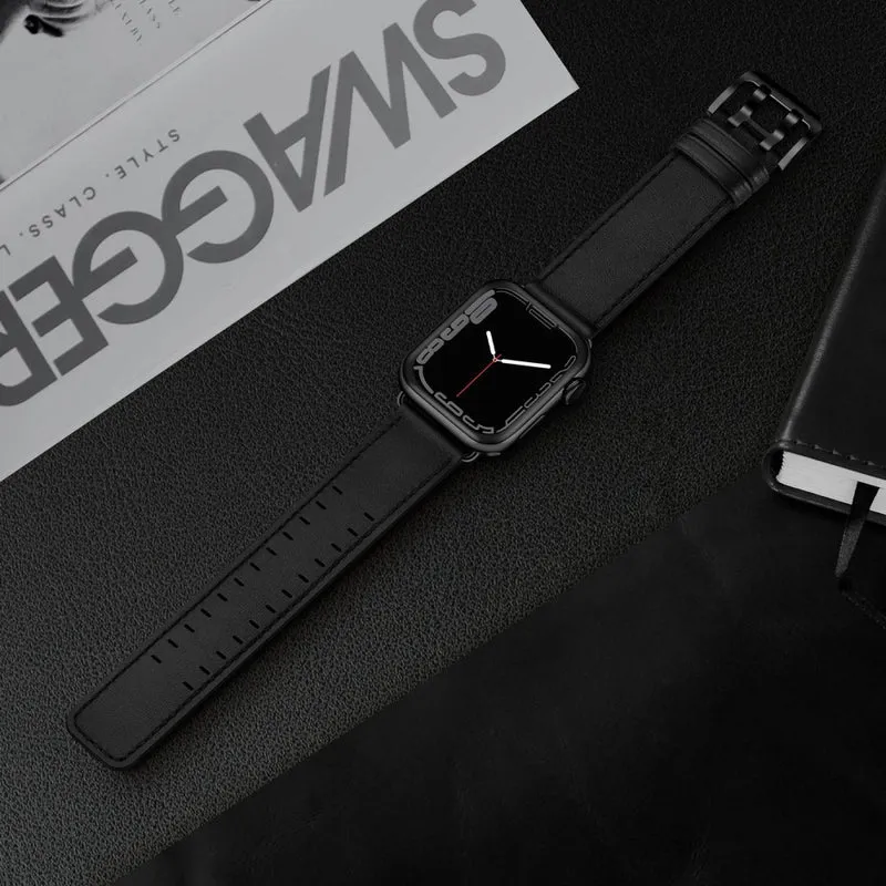 Absolut cool Apple Watch Series 7 41mm Echtes Leder armband