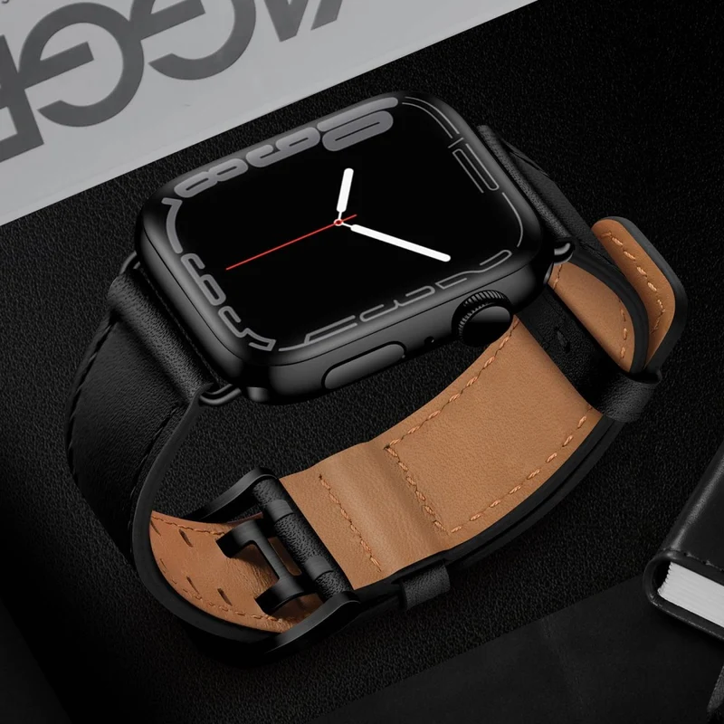 Absolut cool Apple Watch Series 7 41mm Echtes Leder armband