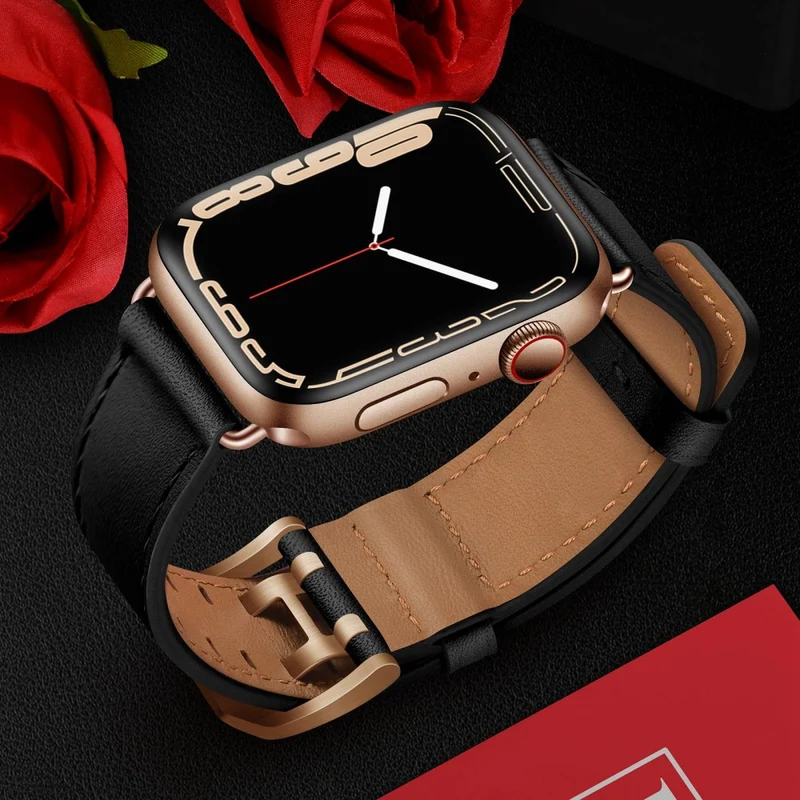 Absolut cool Apple Watch Series 7 41mm Echtes Leder armband