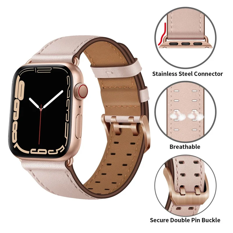 Absolut cool Apple Watch Series 7 41mm Echtes Leder armband