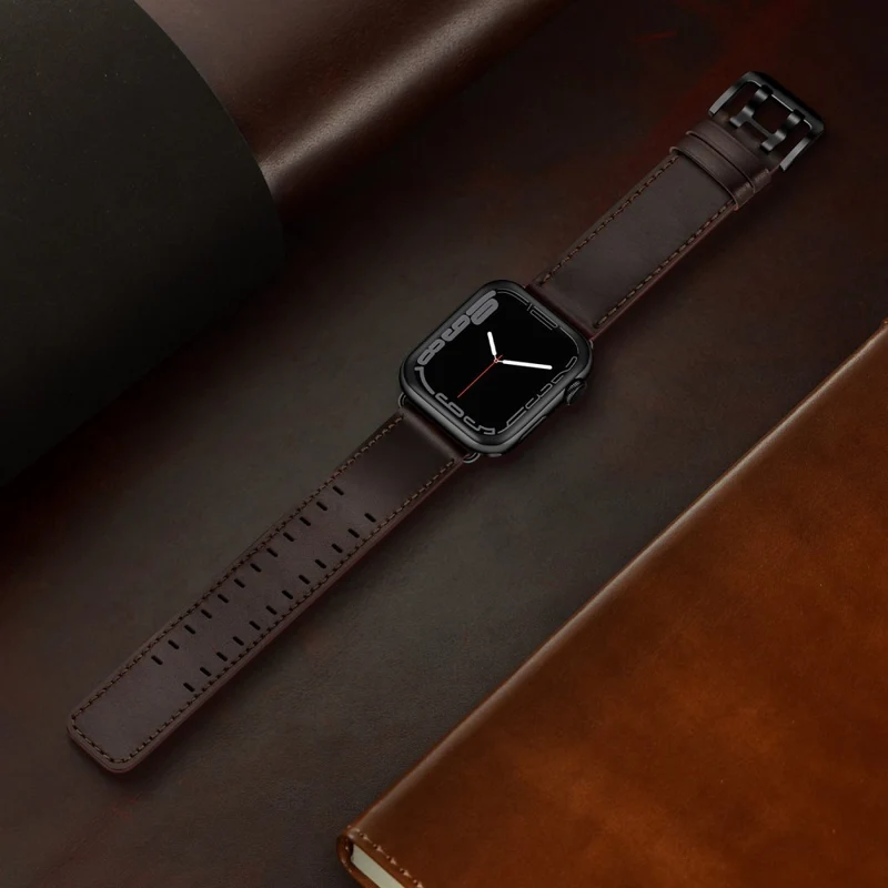 Absolut cool Apple Watch Series 7 41mm Echtes Leder armband