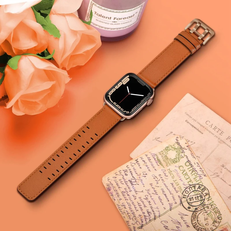 Absolut cool Apple Watch Series 7 41mm Echtes Leder armband