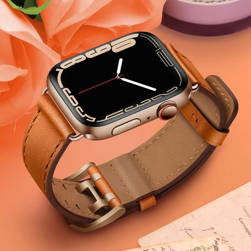 Absolut cool Apple Watch Series 7 41mm Echtes Leder armband