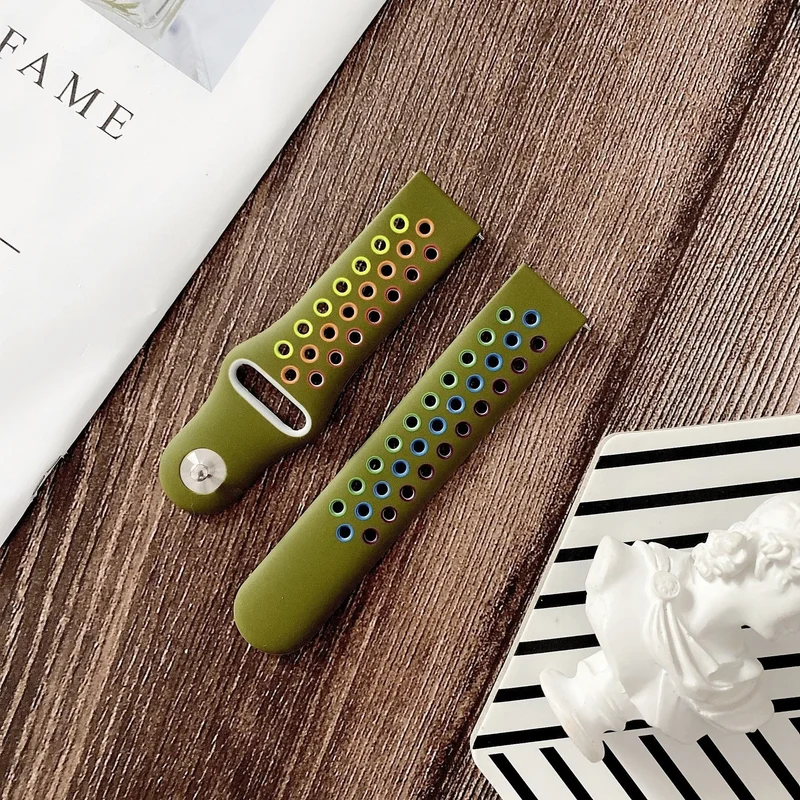 Oppo Watch S Sportarmband (Armeegrün/Bunt)