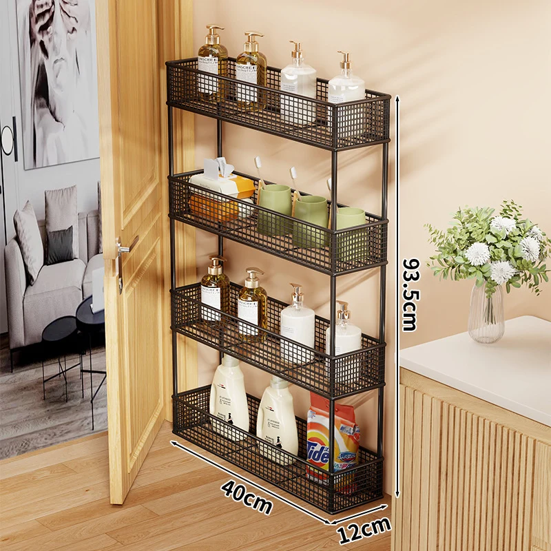 Slim Tür-Three-Tier Drahtgitter Aufbewahrungsorganisator